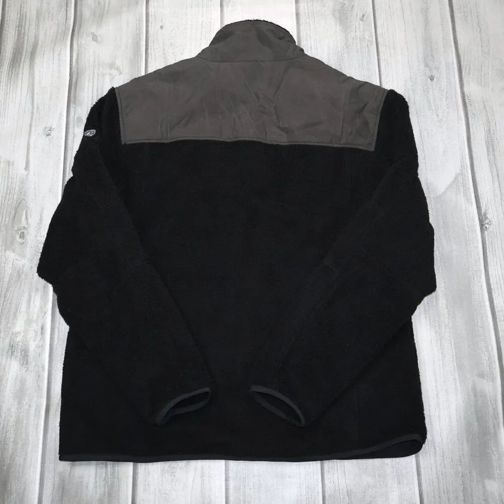 NEW KUHL Konfluence Fleece Jacket Men's Medium Full Zip Raven Carbon Black Gray